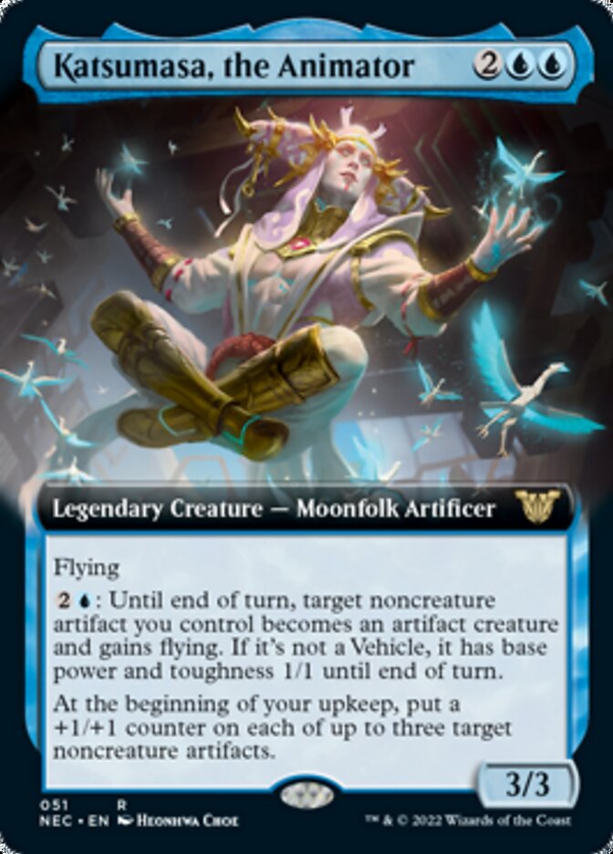 Katsumasa, the Animator (Extended Art) [Kamigawa: Neon Dynasty Commander] | Jomio and Rueliete's Cards and Comics