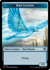 Bird Illusion // Elemental (0014) Double-Sided Token [Outlaws of Thunder Junction Commander Tokens] | Jomio and Rueliete's Cards and Comics