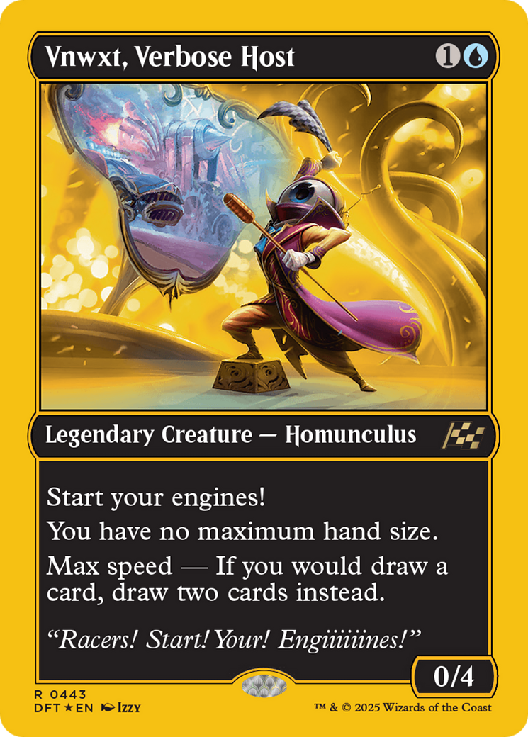 Vnwxt, Verbose Host (First-Place Foil) [Aetherdrift] | Jomio and Rueliete's Cards and Comics