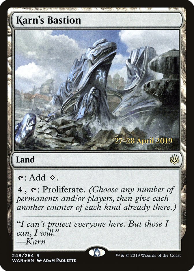 Karn's Bastion [War of the Spark Prerelease Promos] | Jomio and Rueliete's Cards and Comics