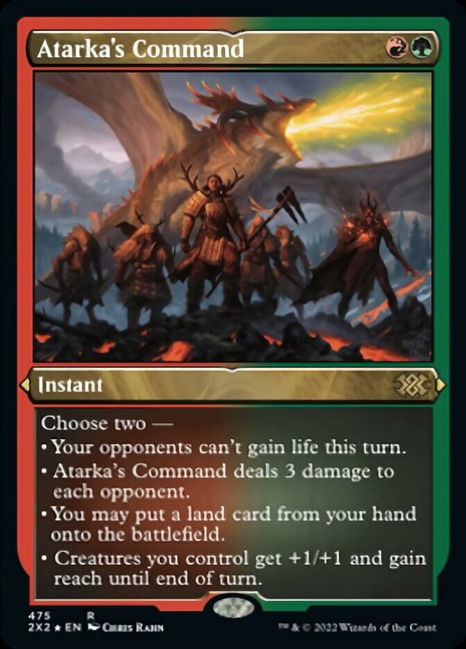 Atarka's Command (Foil Etched) [Double Masters 2022] | Jomio and Rueliete's Cards and Comics