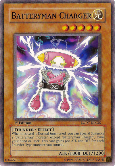 Batteryman Charger [LODT-EN030] Common | Jomio and Rueliete's Cards and Comics