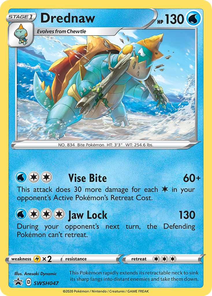 Drednaw (SWSH047) [Sword & Shield: Black Star Promos] | Jomio and Rueliete's Cards and Comics