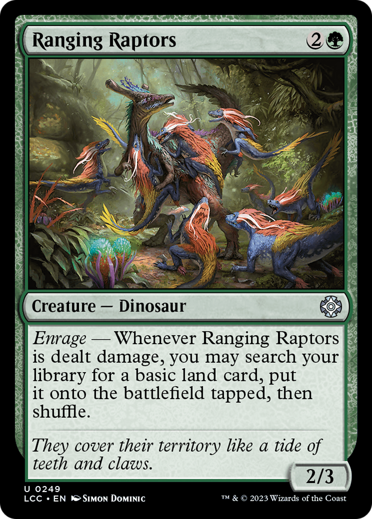 Ranging Raptors [The Lost Caverns of Ixalan Commander] | Jomio and Rueliete's Cards and Comics