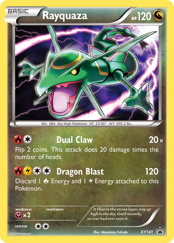Rayquaza (XY141) [XY: Black Star Promos] | Jomio and Rueliete's Cards and Comics