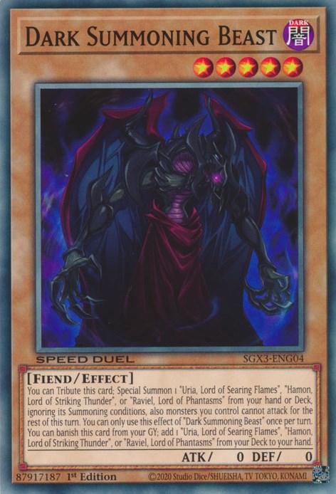Dark Summoning Beast [SGX3-ENG04] Common | Jomio and Rueliete's Cards and Comics