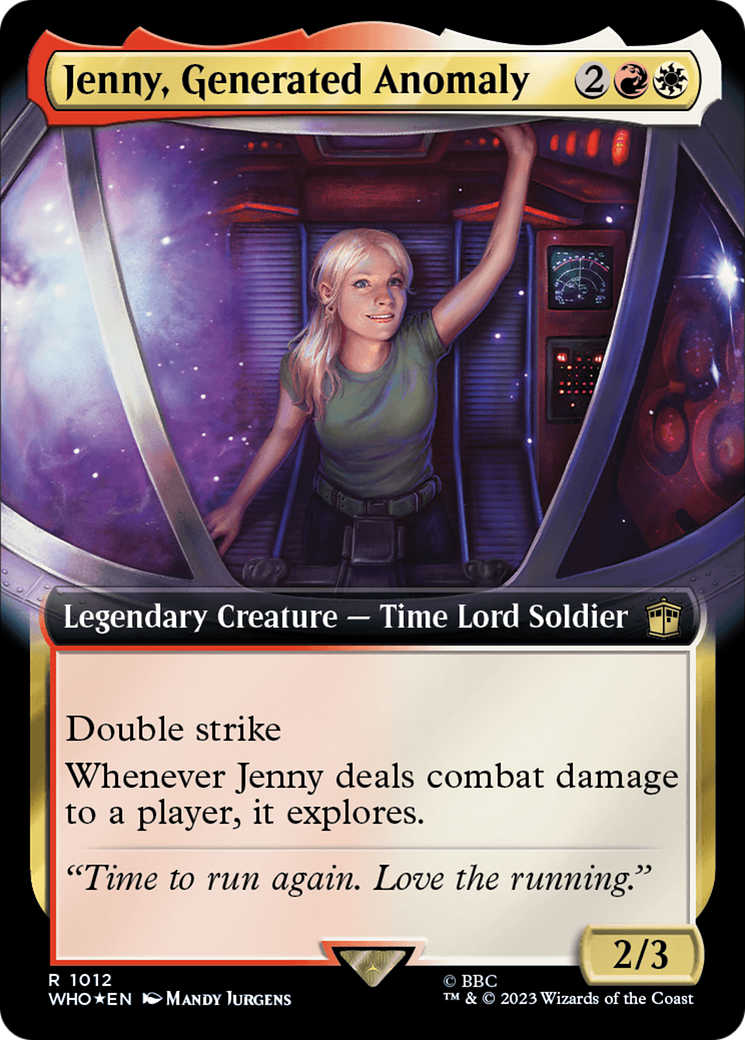 Jenny, Generated Anomaly (Extended Art) (Surge Foil) [Doctor Who] | Jomio and Rueliete's Cards and Comics