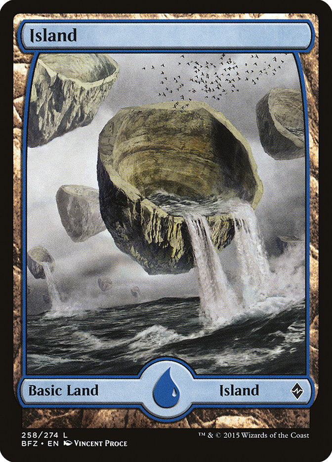 Island (258) (Full Art) [Battle for Zendikar] | Jomio and Rueliete's Cards and Comics