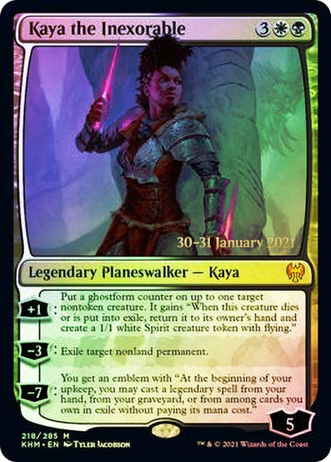 Kaya the Inexorable [Kaldheim Prerelease Promos] | Jomio and Rueliete's Cards and Comics