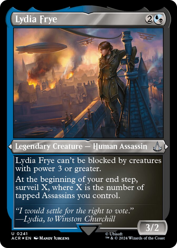 Lydia Frye (Foil Etched) [Assassin's Creed] | Jomio and Rueliete's Cards and Comics