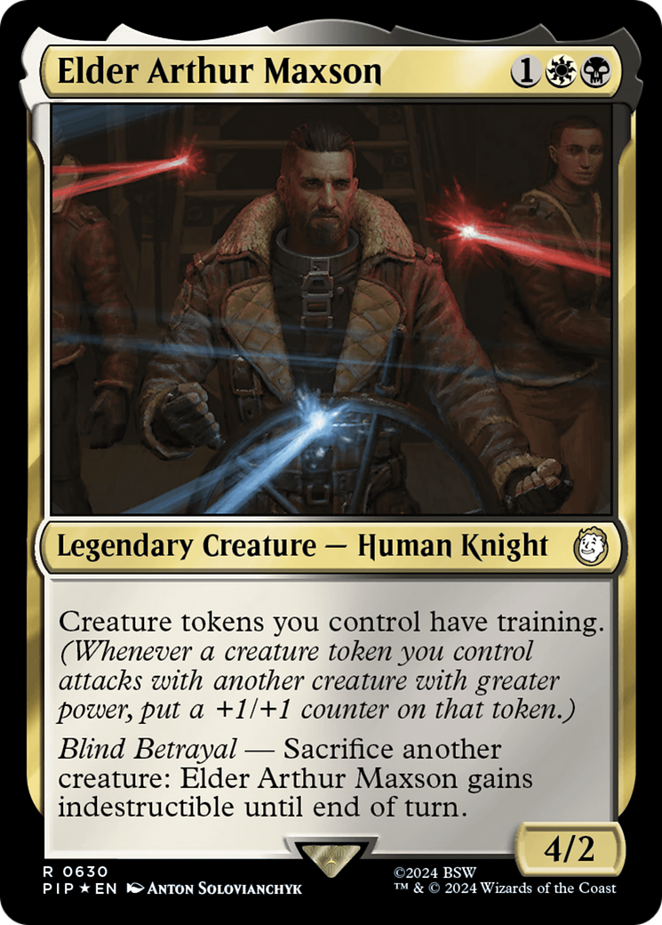Elder Arthur Maxson (Surge Foil) [Fallout] | Jomio and Rueliete's Cards and Comics