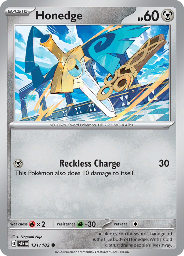 Honedge (131/182) [Scarlet & Violet: Paradox Rift] | Jomio and Rueliete's Cards and Comics