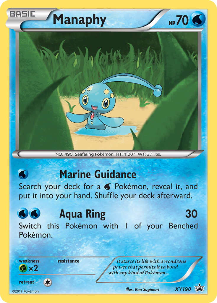 Manaphy (XY190) [XY: Black Star Promos] | Jomio and Rueliete's Cards and Comics