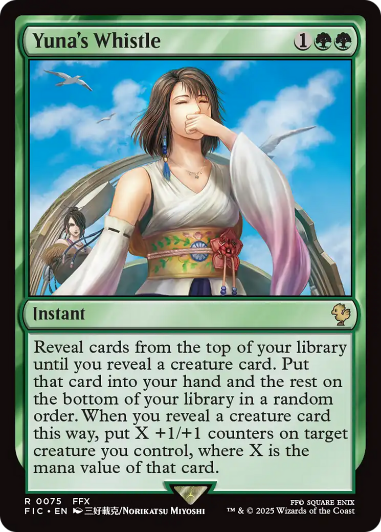 Yuna's Whistle [FINAL FANTASY Commander] | Jomio and Rueliete's Cards and Comics