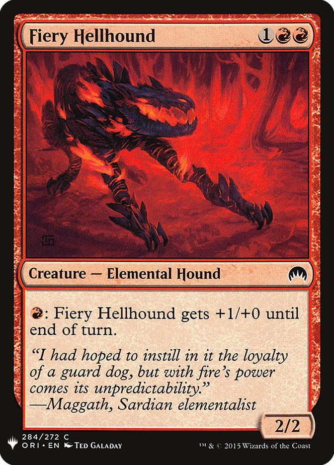 Fiery Hellhound [Mystery Booster] | Jomio and Rueliete's Cards and Comics