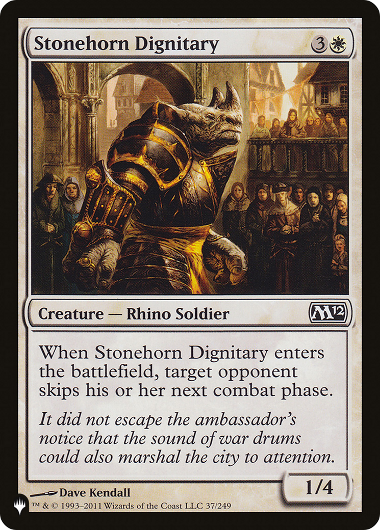 Stonehorn Dignitary [The List] | Jomio and Rueliete's Cards and Comics