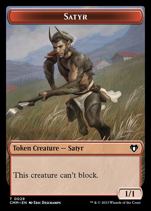 Eldrazi Scion // Satyr Double-Sided Token [Commander Masters Tokens] | Jomio and Rueliete's Cards and Comics