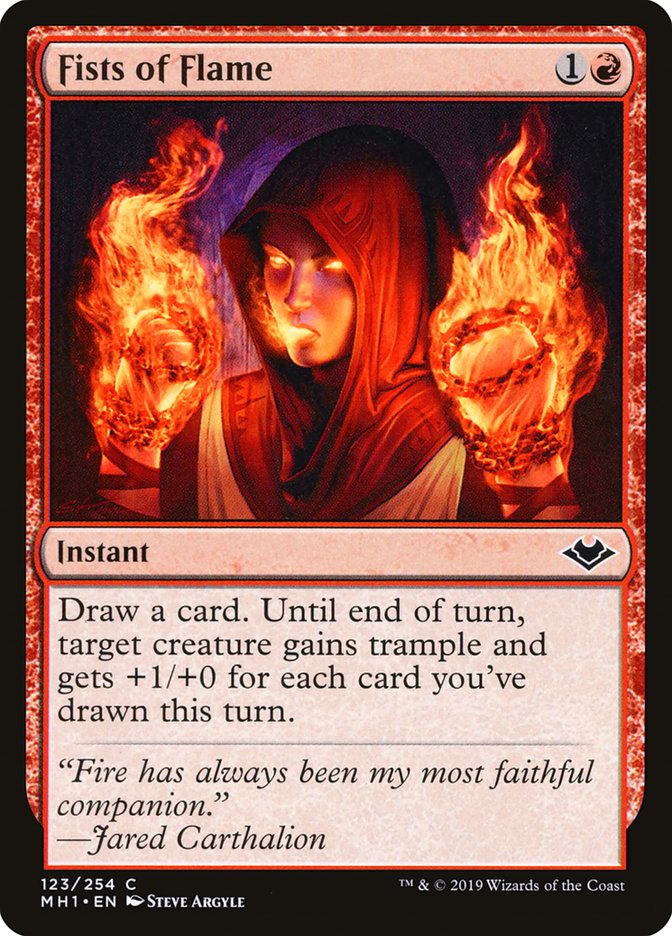 Fists of Flame [Modern Horizons] | Jomio and Rueliete's Cards and Comics