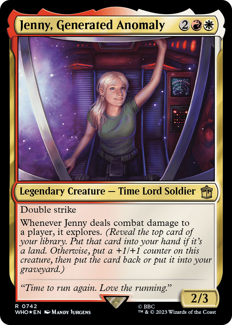Jenny, Generated Anomaly (Surge Foil) [Doctor Who] | Jomio and Rueliete's Cards and Comics