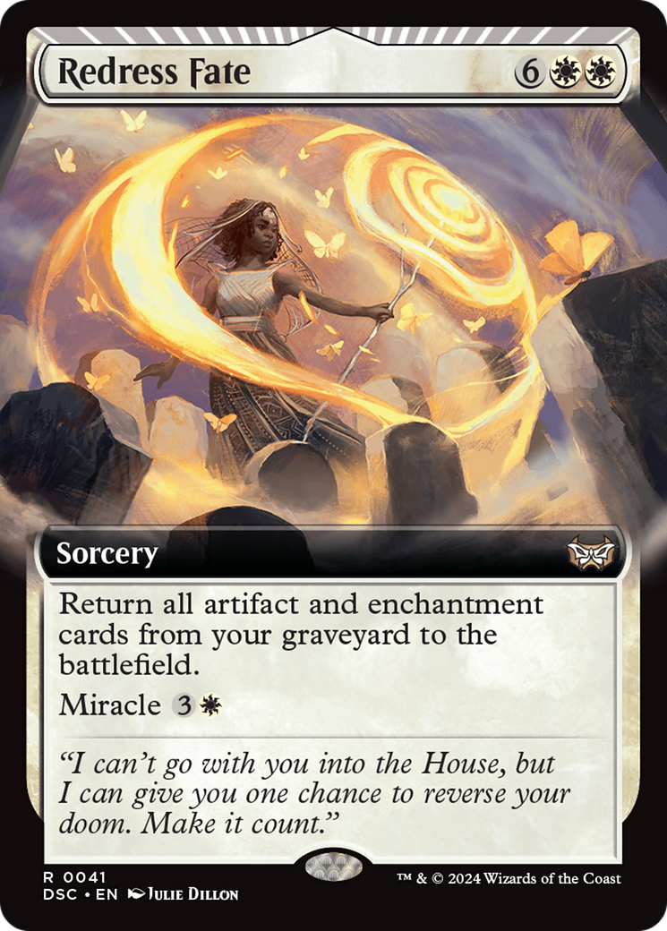 Redress Fate (Extended Art) [Duskmourn: House of Horror Commander] | Jomio and Rueliete's Cards and Comics