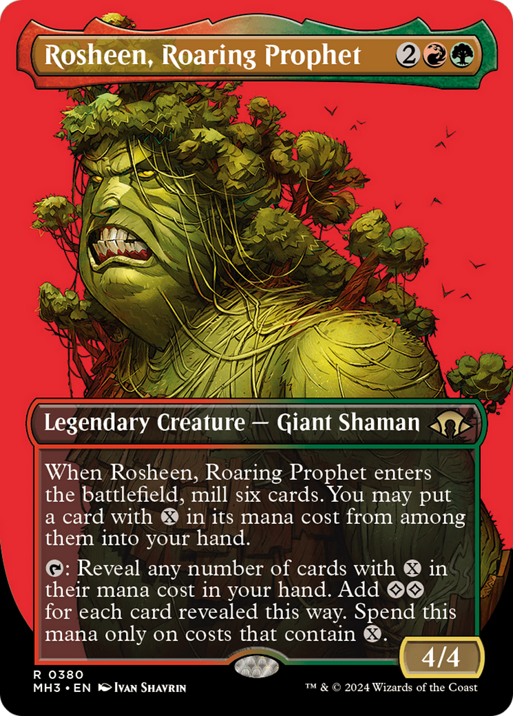 Rosheen, Roaring Prophet (Borderless) [Modern Horizons 3] | Jomio and Rueliete's Cards and Comics