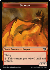 Dragon Egg // Dragon Double-Sided Token [Outlaws of Thunder Junction Commander Tokens] | Jomio and Rueliete's Cards and Comics