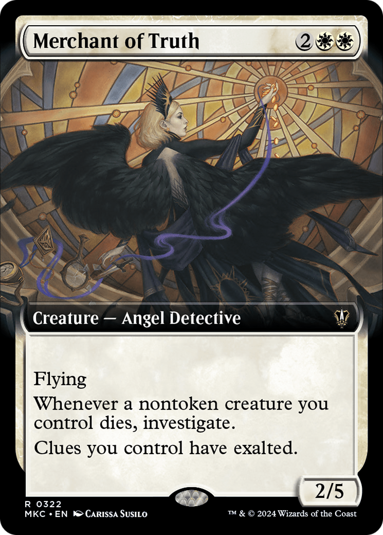 Merchant of Truth (Extended Art) [Murders at Karlov Manor Commander] | Jomio and Rueliete's Cards and Comics