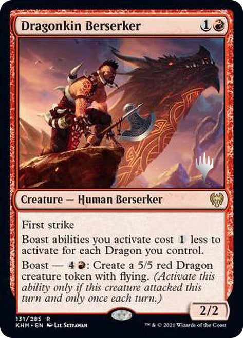 Dragonkin Berserker (Promo Pack) [Kaldheim Promos] | Jomio and Rueliete's Cards and Comics