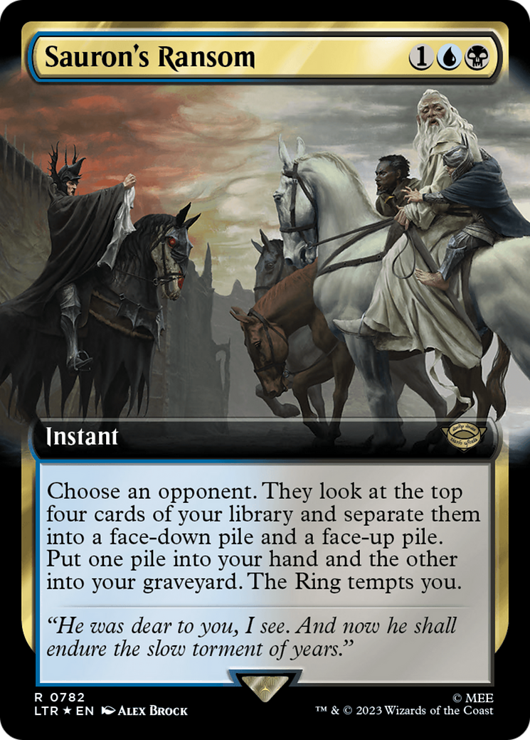 Sauron's Ransom (Extended Art) (Surge Foil) [The Lord of the Rings: Tales of Middle-Earth] | Jomio and Rueliete's Cards and Comics