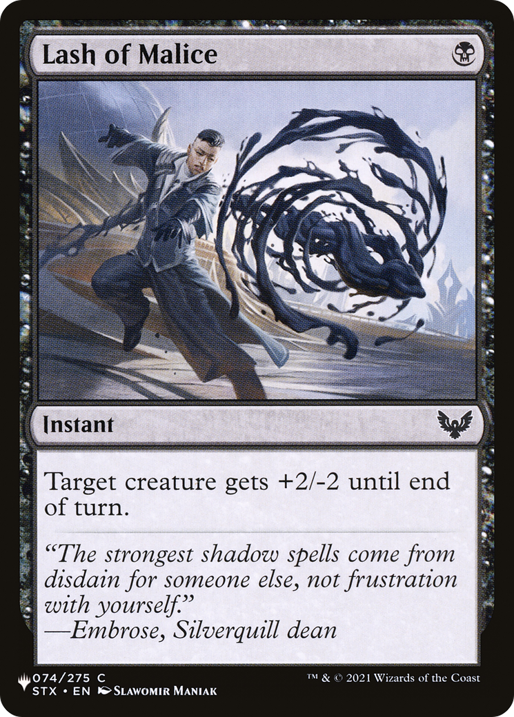 Lash of Malice [The List] | Jomio and Rueliete's Cards and Comics