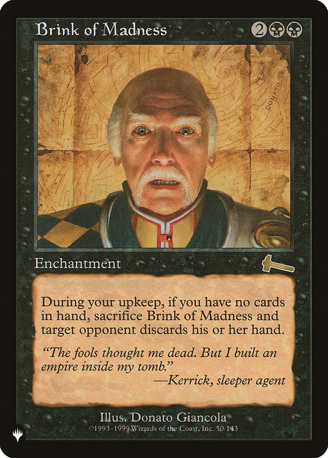 Brink of Madness [The List] | Jomio and Rueliete's Cards and Comics