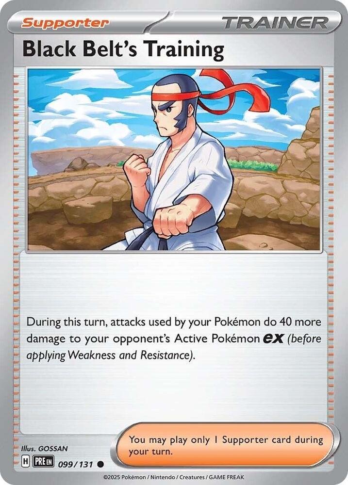 Black Belt's Training (099/131) [Scarlet & Violet: Prismatic Evolutions] | Jomio and Rueliete's Cards and Comics