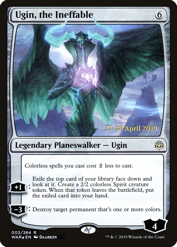 Ugin, the Ineffable [War of the Spark Prerelease Promos] | Jomio and Rueliete's Cards and Comics