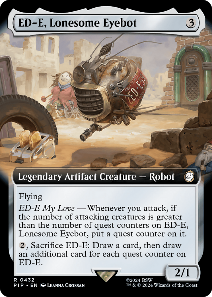 ED-E, Lonesome Eyebot (Extended Art) [Fallout] | Jomio and Rueliete's Cards and Comics