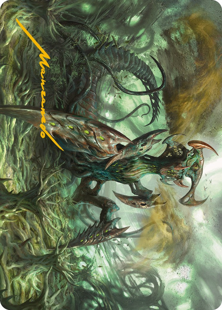 Zopandrel, Hunger Dominus Art Card (Gold-Stamped Signature) [Phyrexia: All Will Be One Art Series] | Jomio and Rueliete's Cards and Comics