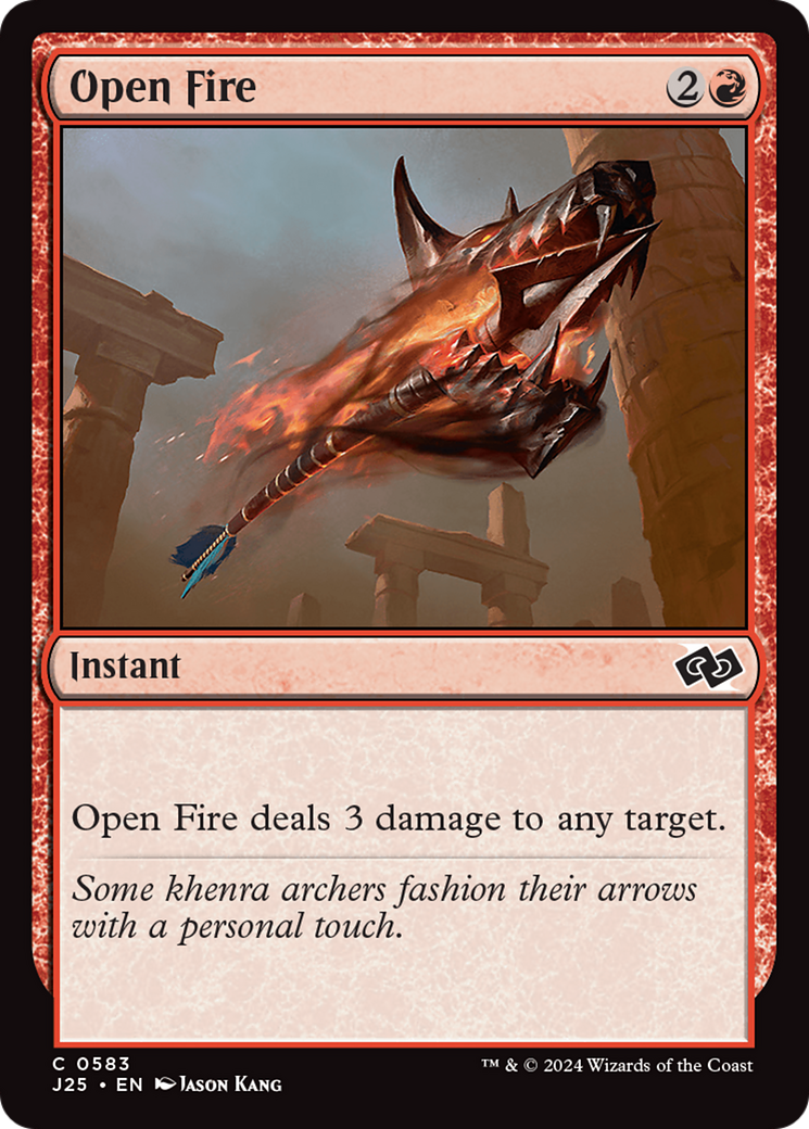 Open Fire [Foundations Jumpstart] | Jomio and Rueliete's Cards and Comics