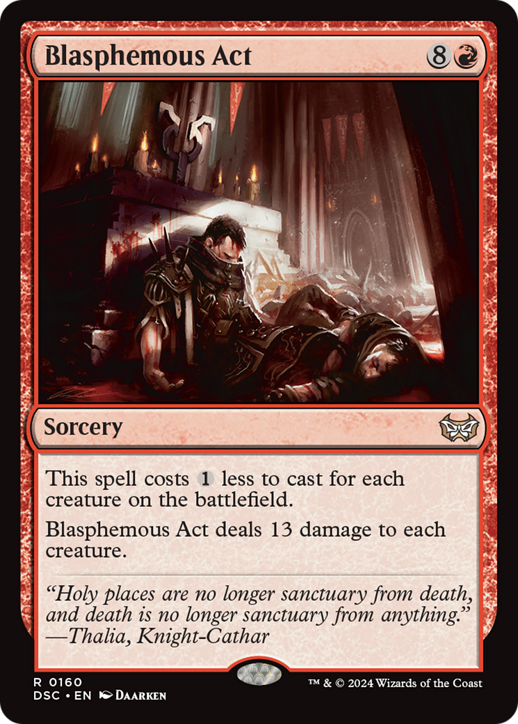 Blasphemous Act [Duskmourn: House of Horror Commander] | Jomio and Rueliete's Cards and Comics