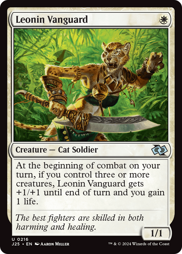 Leonin Vanguard [Foundations Jumpstart] | Jomio and Rueliete's Cards and Comics