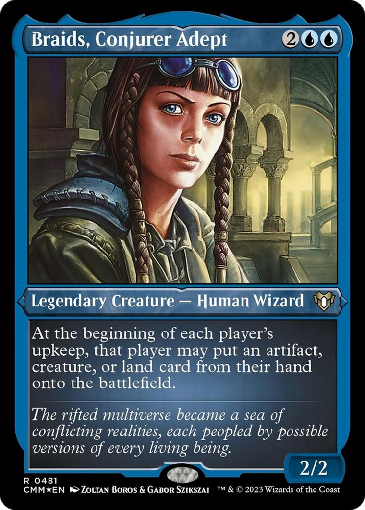 Braids, Conjurer Adept (Foil Etched) [Commander Masters] | Jomio and Rueliete's Cards and Comics