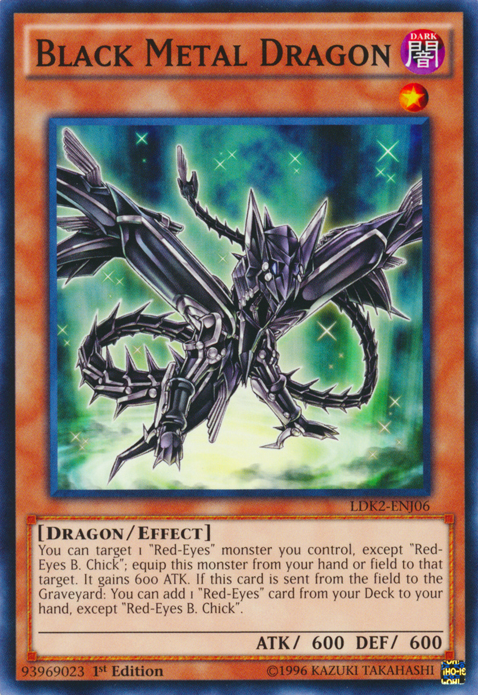 Black Metal Dragon [LDK2-ENJ06] Common | Jomio and Rueliete's Cards and Comics