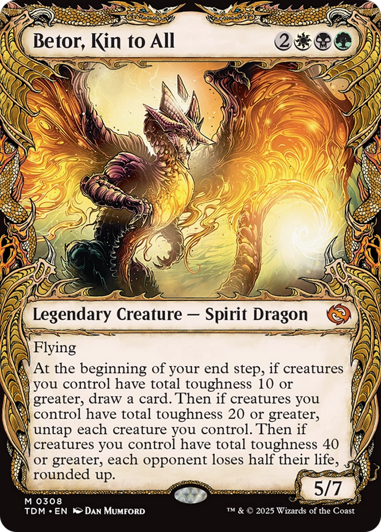 Betor, Kin to All (Showcase) [Tarkir: Dragonstorm] | Jomio and Rueliete's Cards and Comics