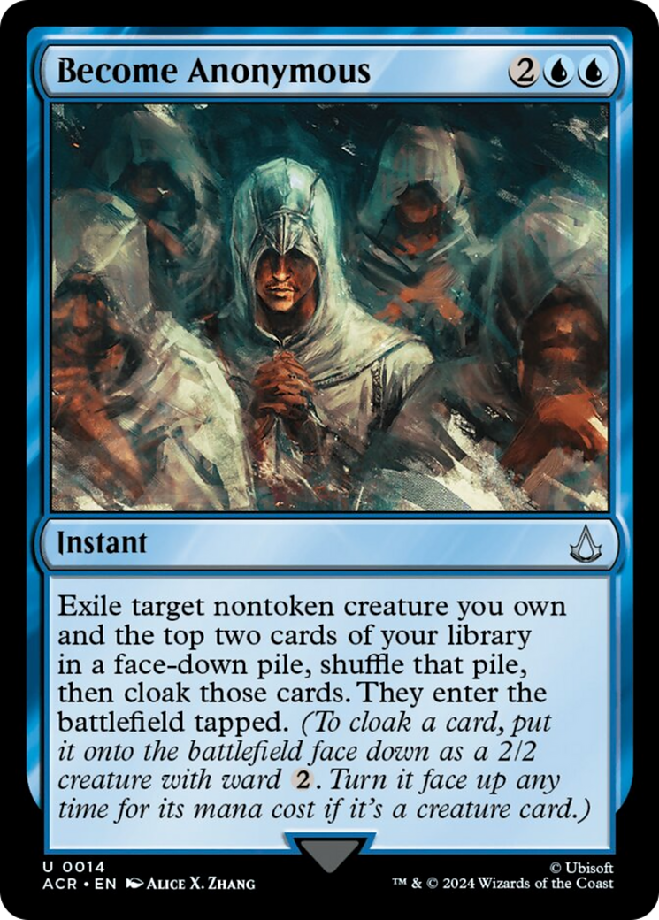 Become Anonymous [Assassin's Creed] | Jomio and Rueliete's Cards and Comics