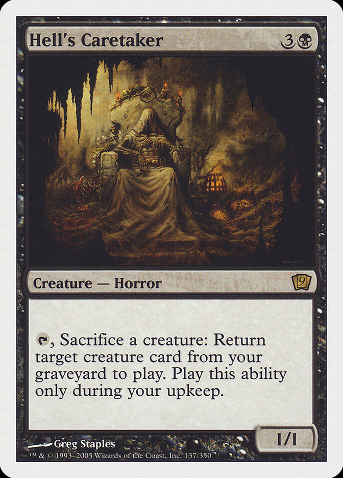 Hell's Caretaker (9th Edition) [Oversize Cards] | Jomio and Rueliete's Cards and Comics