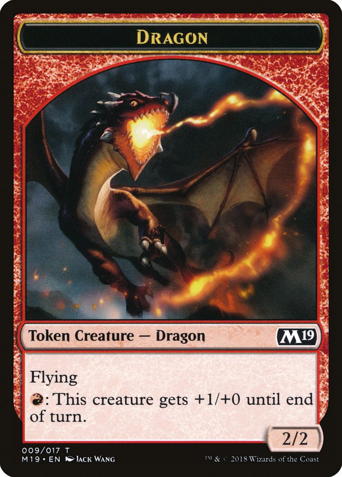 Dragon Token (009/017) [Core Set 2019 Tokens] | Jomio and Rueliete's Cards and Comics