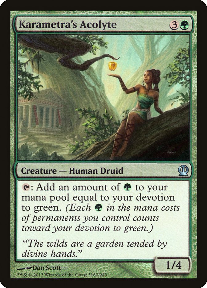 Karametra's Acolyte (Gift Box) [Theros Promos] | Jomio and Rueliete's Cards and Comics