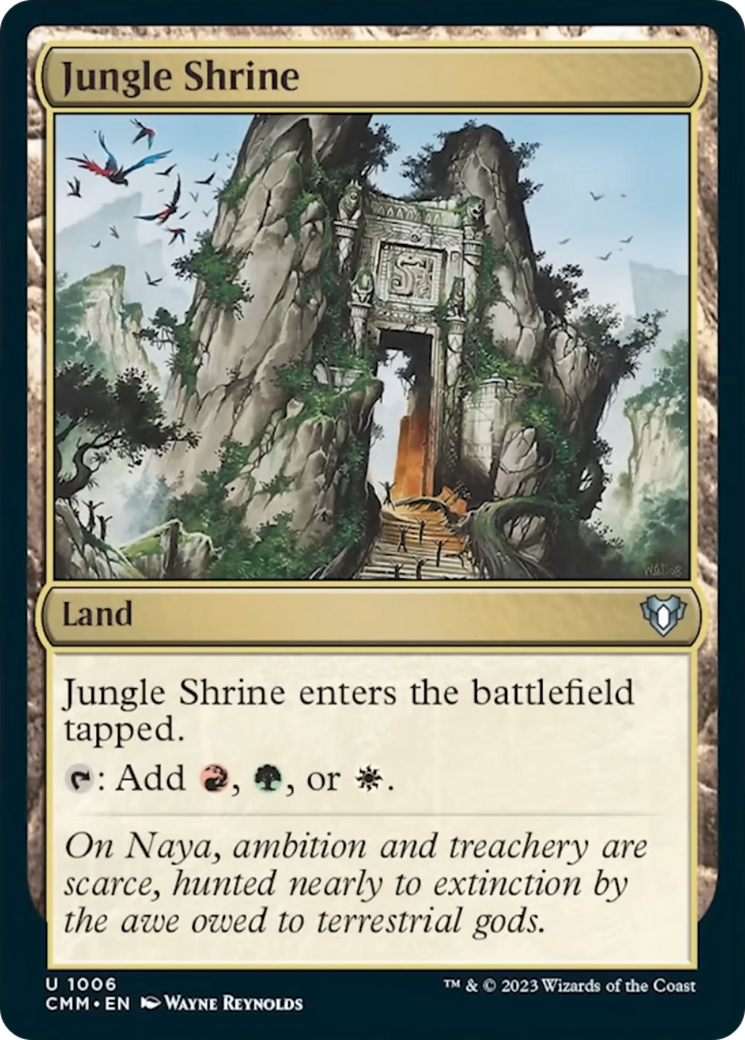 Jungle Shrine [Commander Masters] | Jomio and Rueliete's Cards and Comics