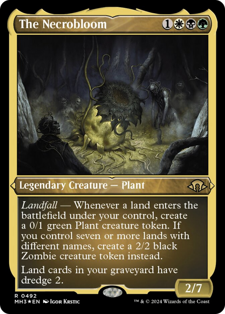 The Necrobloom (Foil Etched) [Modern Horizons 3] | Jomio and Rueliete's Cards and Comics