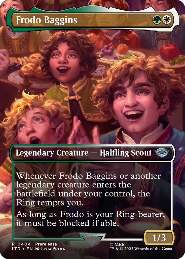 Frodo Baggins (Borderless Alternate Art) [The Lord of the Rings: Tales of Middle-Earth] | Jomio and Rueliete's Cards and Comics