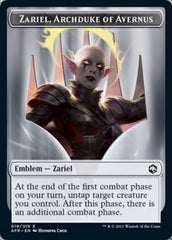 Dog Illusion // Zariel, Archduke of Avernus Emblem Double-Sided Token [Dungeons & Dragons: Adventures in the Forgotten Realms Tokens] | Jomio and Rueliete's Cards and Comics