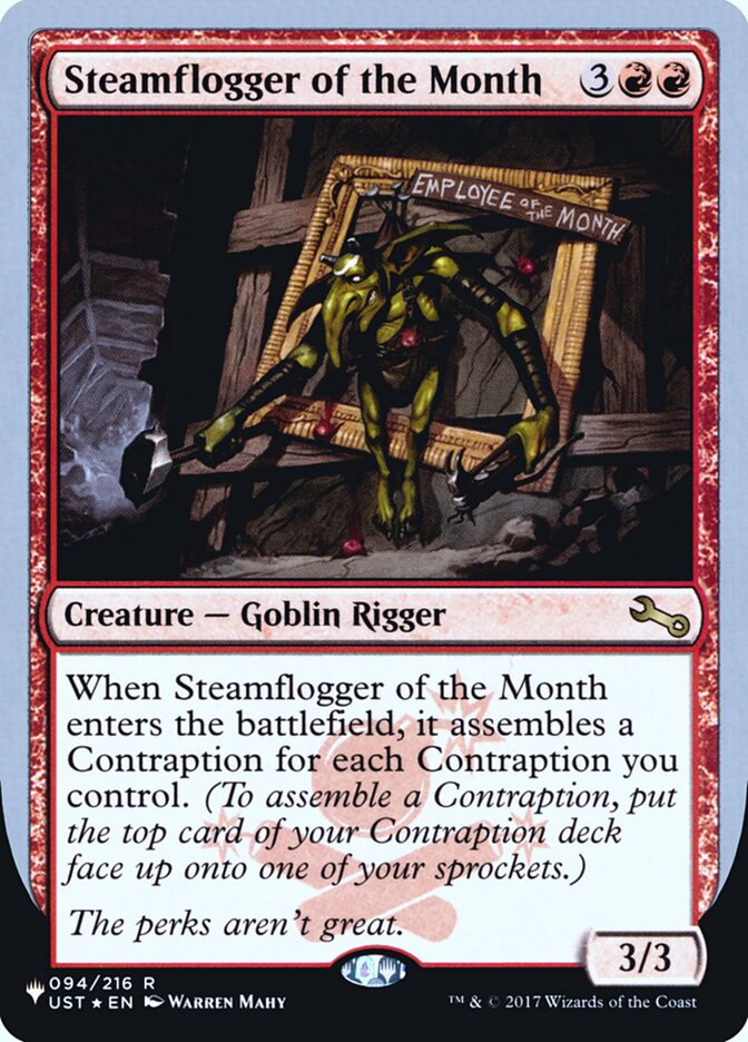 Steamflogger of the Month (Unfinity Foil Edition) [The List] | Jomio and Rueliete's Cards and Comics